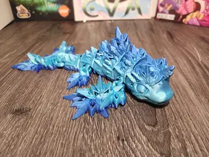 Horned Sea Whale, Articulated, 3D Print