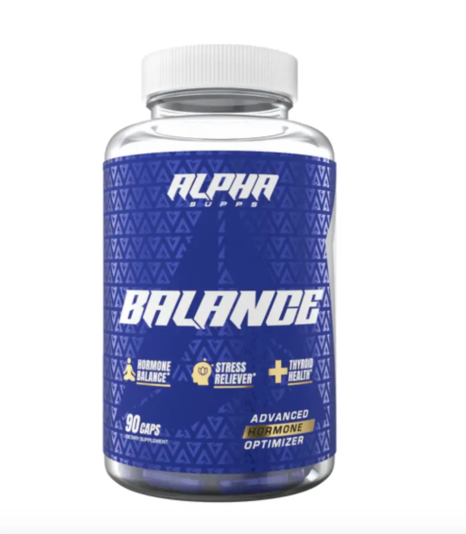 Alpha Supps Balance - Advanced Hormone Optimizer with Myo Inositol DIM & KSM-66 for Hormonal Balance Stress Relief & Thyroid Health 90 Capsules