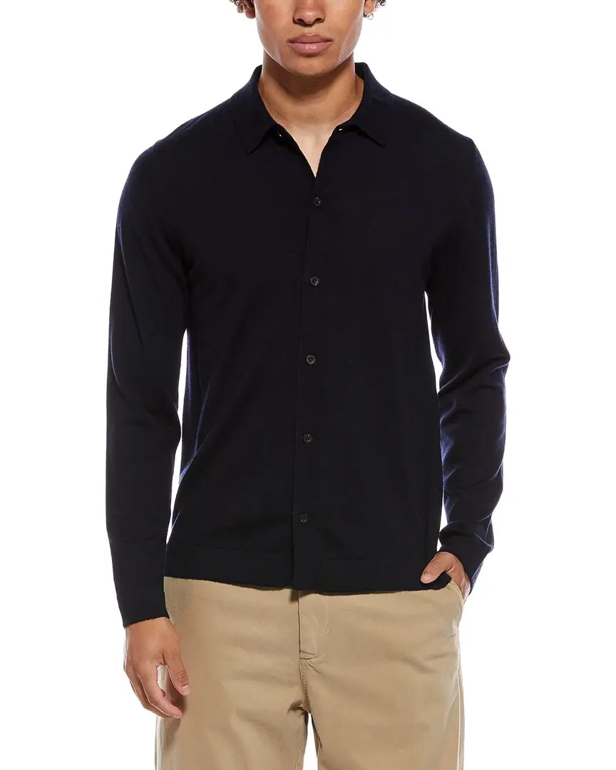 Vince Knit Wool & Cashmere-Blend Shirt