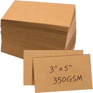 500 Pack Blank 3 x 5 Inch Index Cards, Heavy Study Cards, Note Cards for Office, School Learning,  Paper