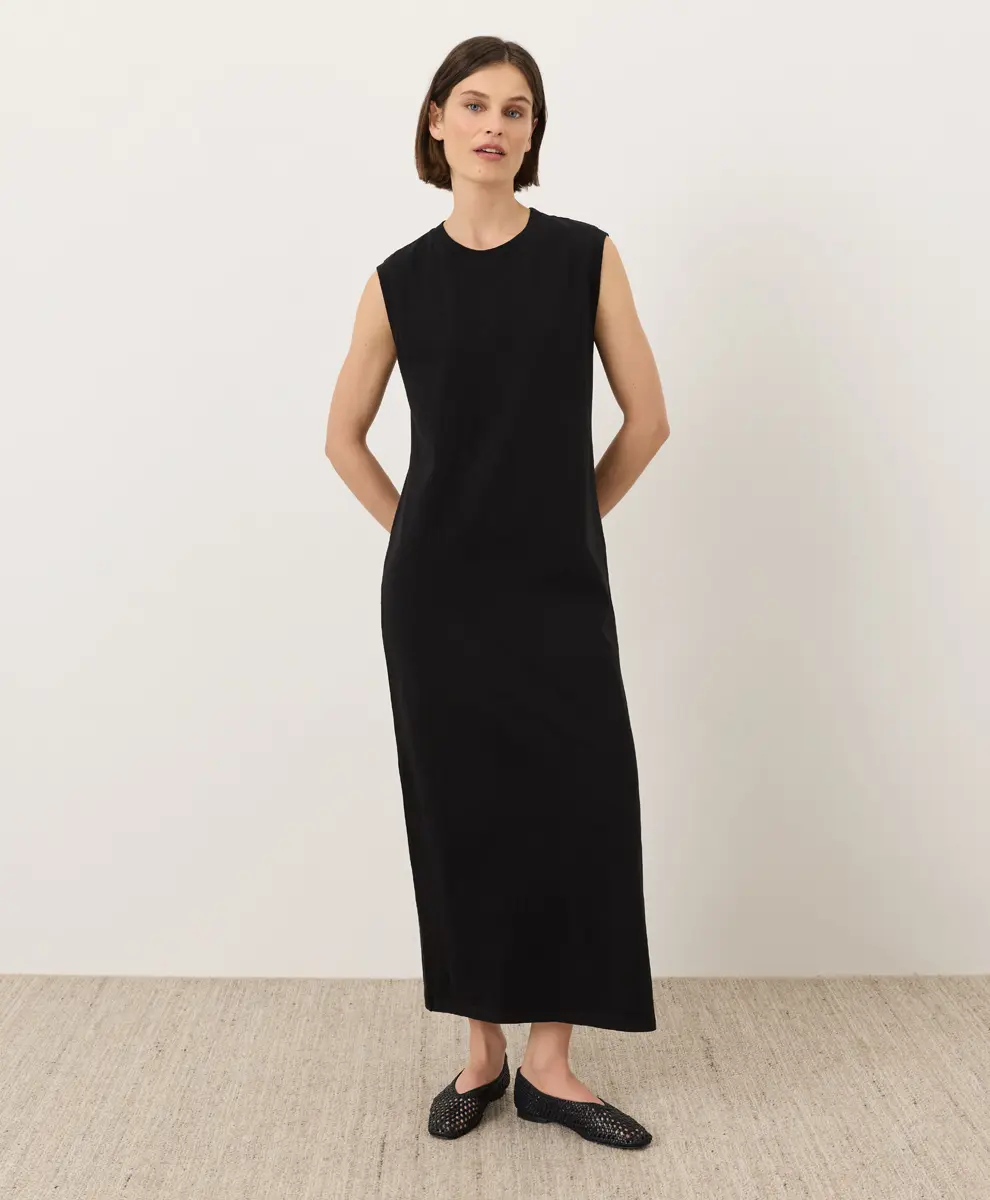 Women's Organic Soft-Slub Essential Easy Muscle Tee Maxi Dress