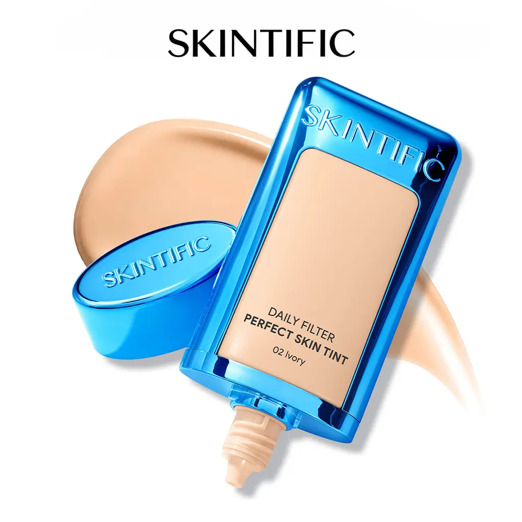 [New Shade Launch] SKINTIFIC Daily Filter Perfect Skin Tint - 10H Longwear & Breathable Formula with Squalane & Panthenol, Natural Flawless Finish in 30s
