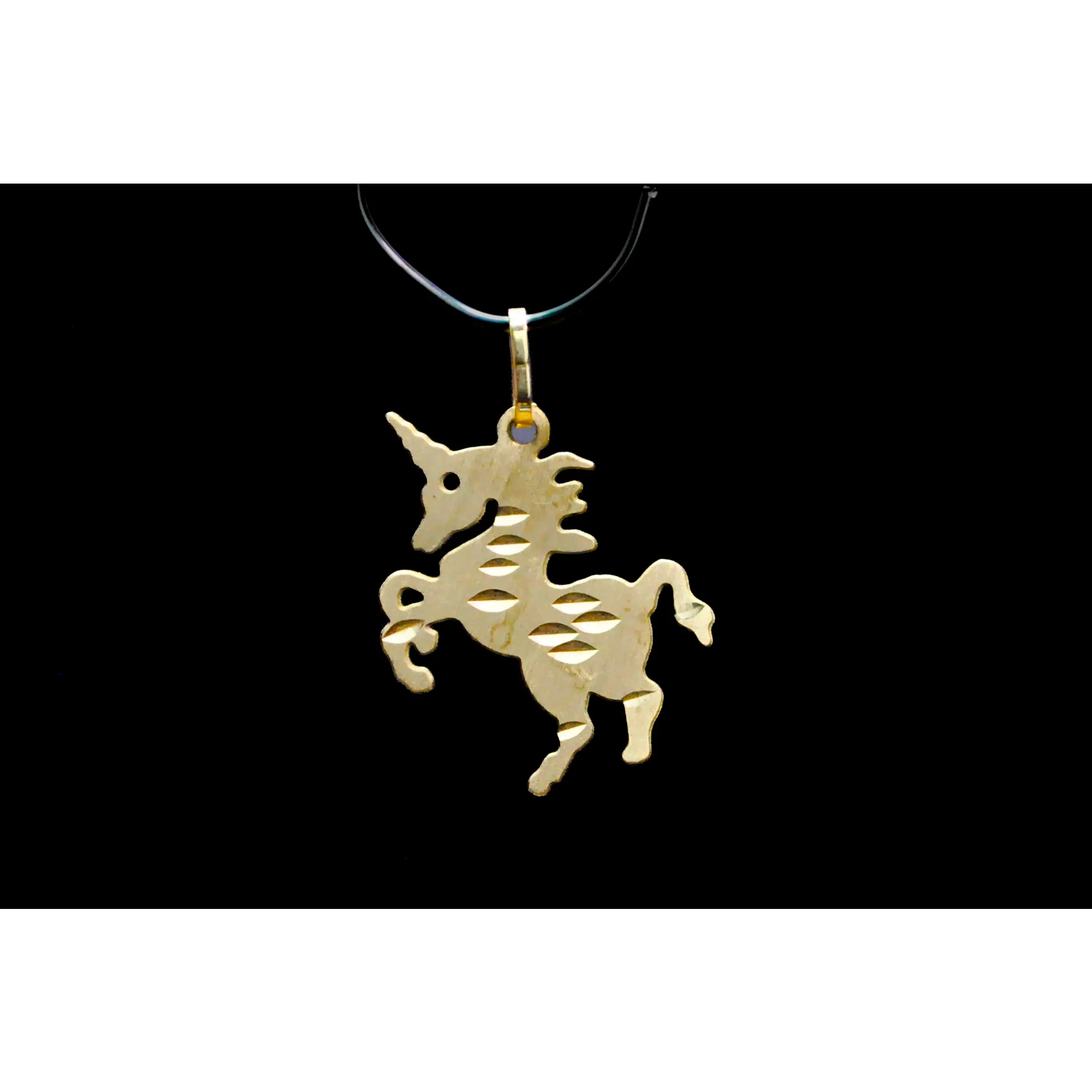 14 Karat Yellow Gold Unicorn Charm - .47 Grams - Stamped and Tested 14 Kt - Mythical Jewelry