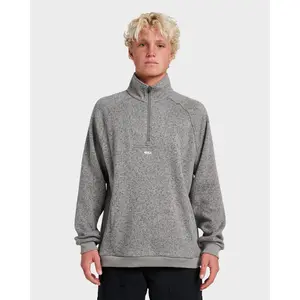 Keller Half Zip Mock Sweatshirt - Smoked Gray Heather