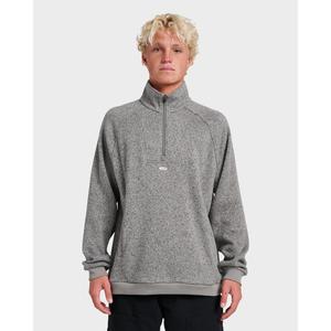 Quiksilver | Keller Half Zip Mock Sweatshirt | Relaxed Fit Cozy Fleece | Casual Streetwear