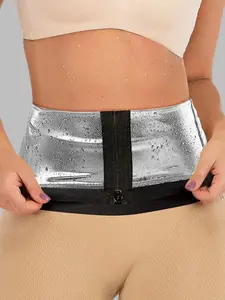 Sculpt Touch Zipper Sweat Belt for Women – Elastic Workout Belt