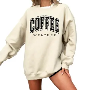 Coffee Weather Sweatshirt, Cute Fall Crewneck Sweatshirt