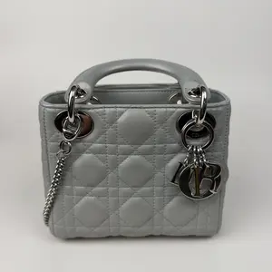 Pre-owned Dior Lady Mini Cannage Leather Handbag