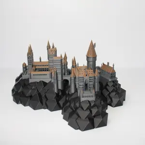 Wizard Castle 3D Printed Model – Magical Castle Decor, Fantasy Display Piece, Wizard School Inspired Gift, Desk Decor, Collectible