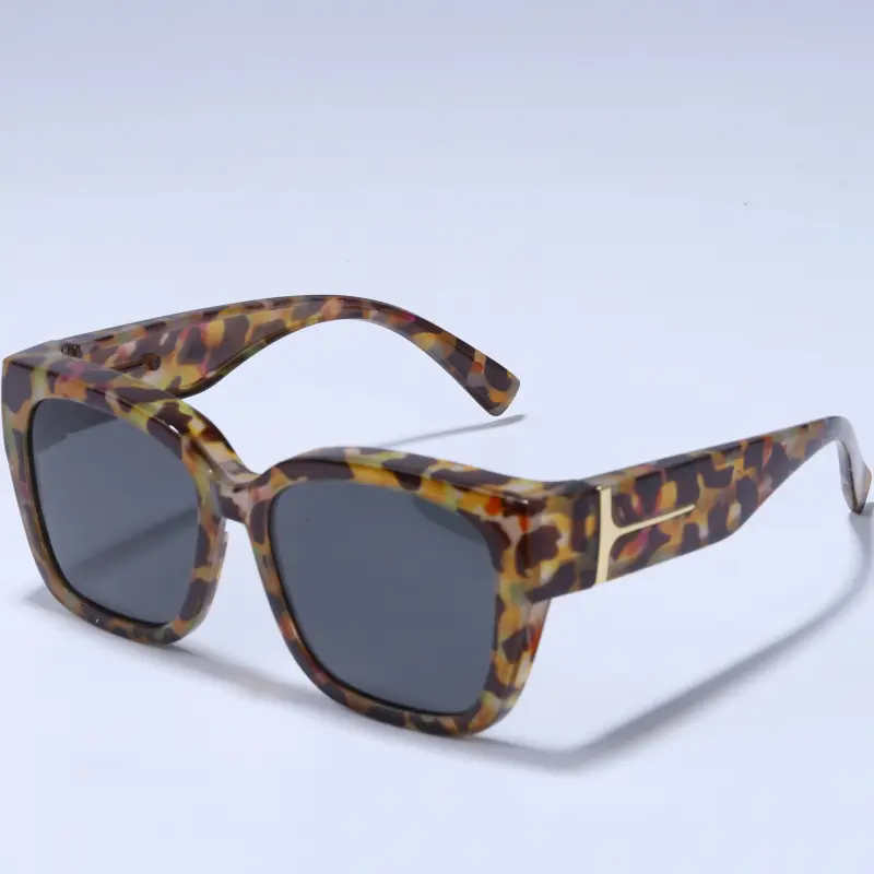 yellow floral frame gray lenses