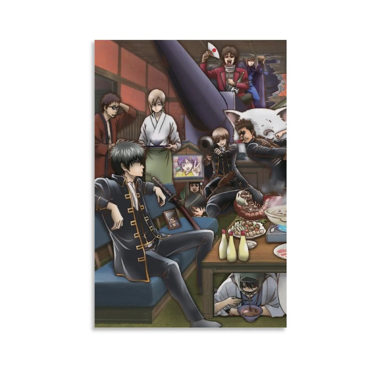 GINTAMA Anime Manga Poster (8) Poster Print Painting Canvas Wall Art Home Decor Posters