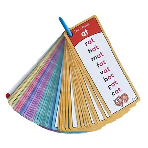 117 Family Word Phonics Flashcards, English Education Teaching Aids, Early Learning Toy for Kids, Kindergarten First Grade Reading