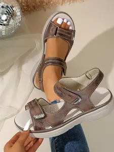 Women's Adjustable Velcro Summer Walking Sandals, Comfortable and Stylish Footwear for Daily Wear, Perfect for Warm Weather Activities