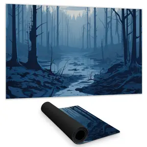 MWW C1DM1424ISXLT3 14 x 24 in. Dead Lands Blue Gaming Mat for Home Decor - Stylish Design