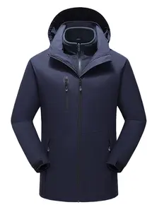 Men's Fall Winter Heating Jacket, Windproof Waterproof Warm Outdoor Coat, Smart Heating Design, Suitable for Skiing Hiking Camping, Casual Athletic Jacket