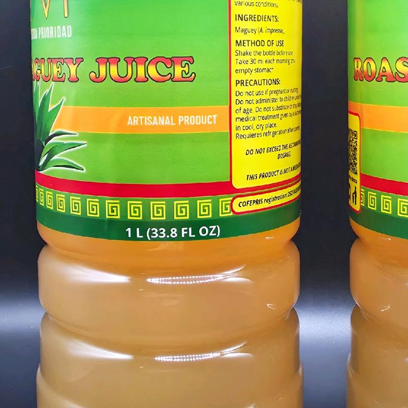 Sayvi Roasted Maguey Juice with- Natural Dietary Supplement for Health - 100% Pure Maguey & Aloe Vera Blend Jugo De Maguey SAYVI DE 1 LITRO