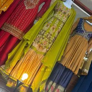 Parrot green gharara size 40/42