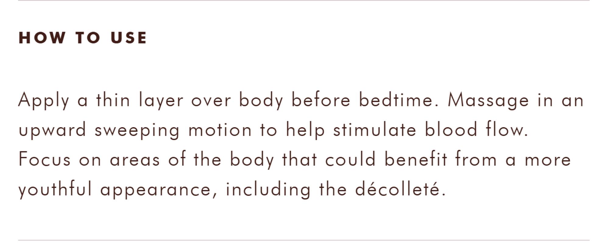 Moroccanoil Night Body Serum to Firm, Smooth, and Nourish for a More Youthful Appearance