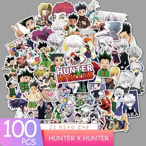 100PCS Hunter×Hunter Graffiti Stickers Cross Border Cartoon Japanese Anime Decorative Suitcase Water Bottle PVC Stickers