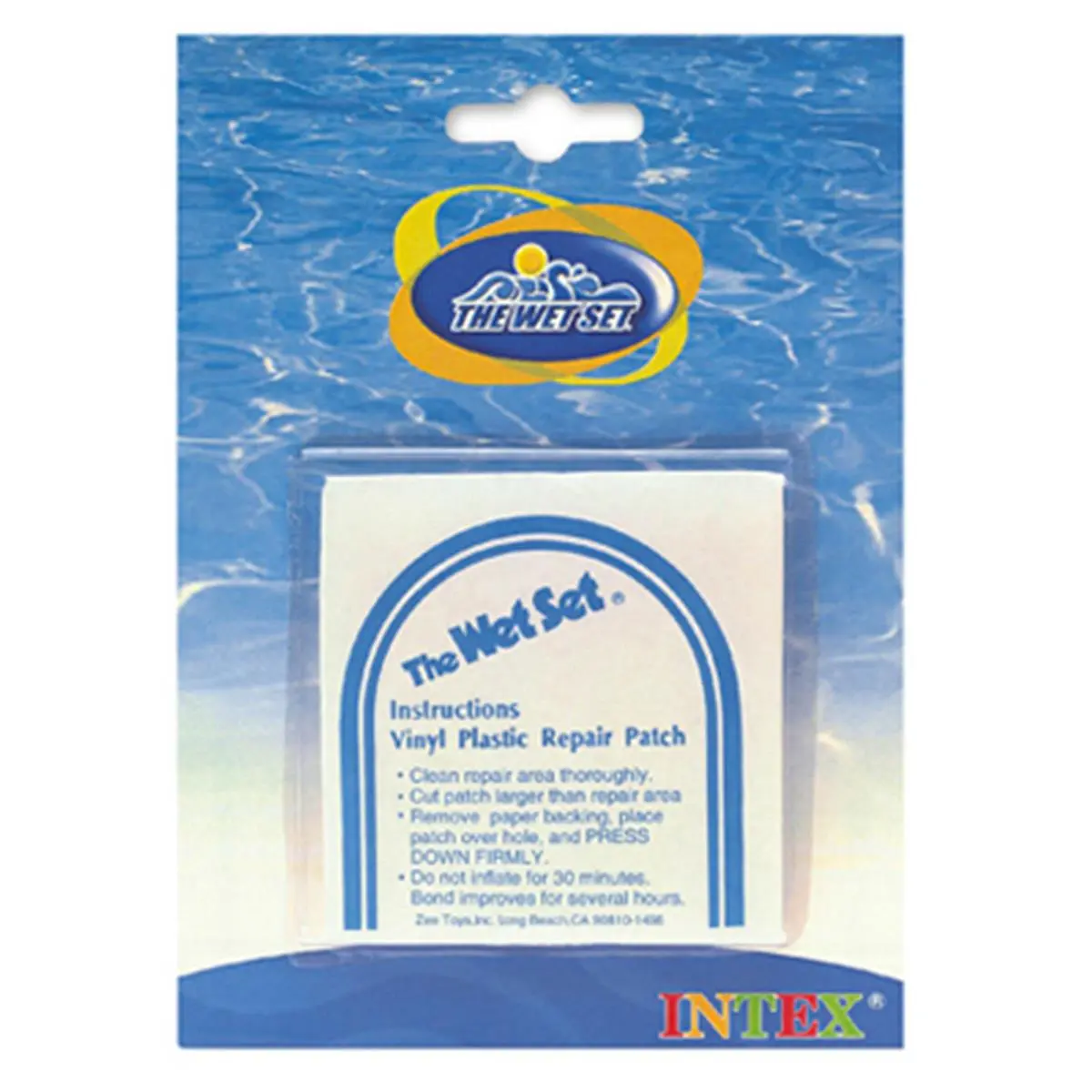 INTEX Vinyl Repair Pool Patch Kit 59631EP, 6 Square Stick-on Patches for Inflatable Pools & Toys, 7.5 sq in