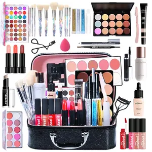 Makeup Set Cosmetic Essential Starter Bundle Include Eyeshadow Palette Lipstick Concealer Blush Mascara Foundation Face Powder - Makeup Kit for Women Full Kit
