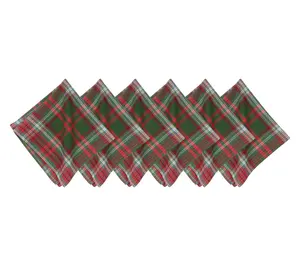 Axel Plaid Napkin Set of 6 by Valerie