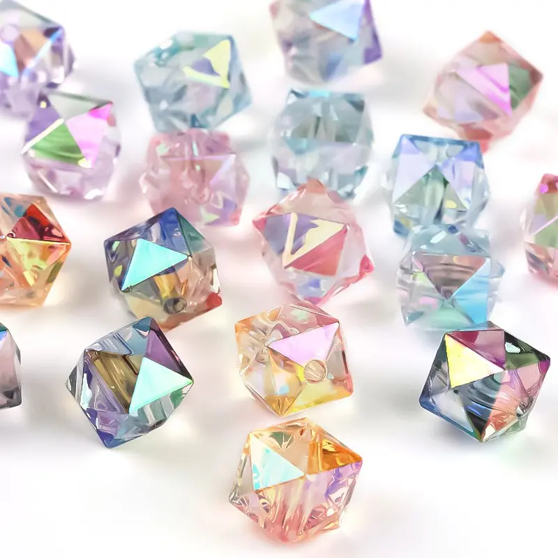 Acrylic Beads Mix - 20pcs Unique Assortment Colorful Beading Accessories for Beaded Jewelry, Earrings & Jewelry Making DIY Projects, Colorful Spacer & Bead Assortments, Acrylic Seed & Bead Assortments