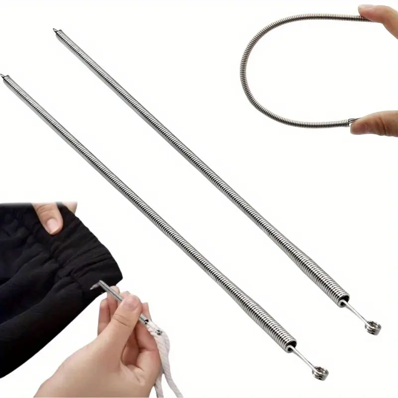 Elastic Band Threader/Puller Tool, Light Grey, Sewing DIY Needle for Waistband, Pant, Hoodies, Sweatpants, Drawstring Insertion, Sewing Tools