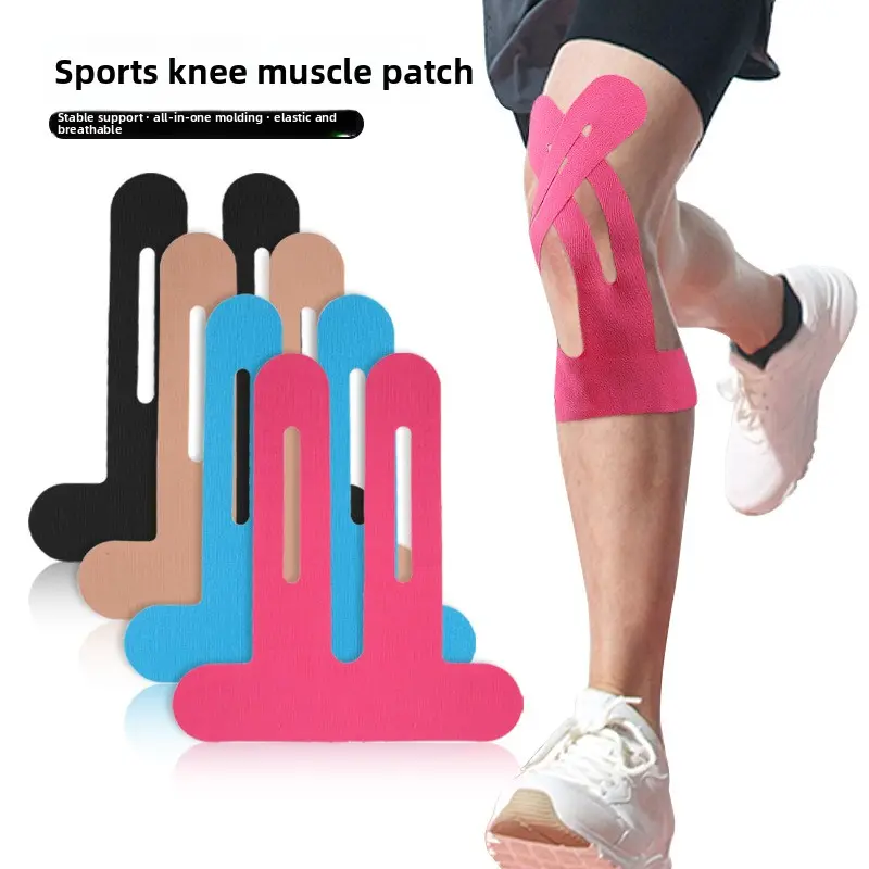 Ultimate Knee Sleeves for Men - Maximum Support for Lifting,Pre-cut Muscle Tape for Fitness ,Gym & Cross Training | Relieve Knee Pain & Boost Performance for Squats, Running & Basketball,Breathable, Stretchy, Waterproof, and Hypoallergenic Tape