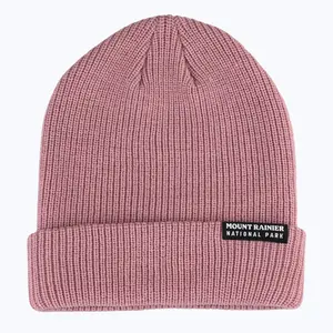 Mount Rainier National Park Recycled Beanie - Mauve