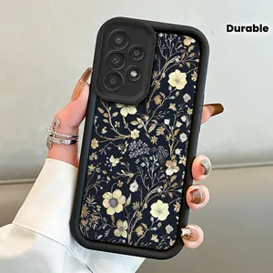 Simple Retro Small Floral Fashion Pattern Mobile Phone Case for Galaxy S24/S24 FE/S24 Ultra/S24 Plus/S23/S23 Ultra/S22 Ultra/S21/S21 FE/S20/A55/A54/A53/A52/A35/A34/A33/A32/A25 /A24/A23/A15/A14/A13/A05s, anti-fall durable, beautiful and gorgeous