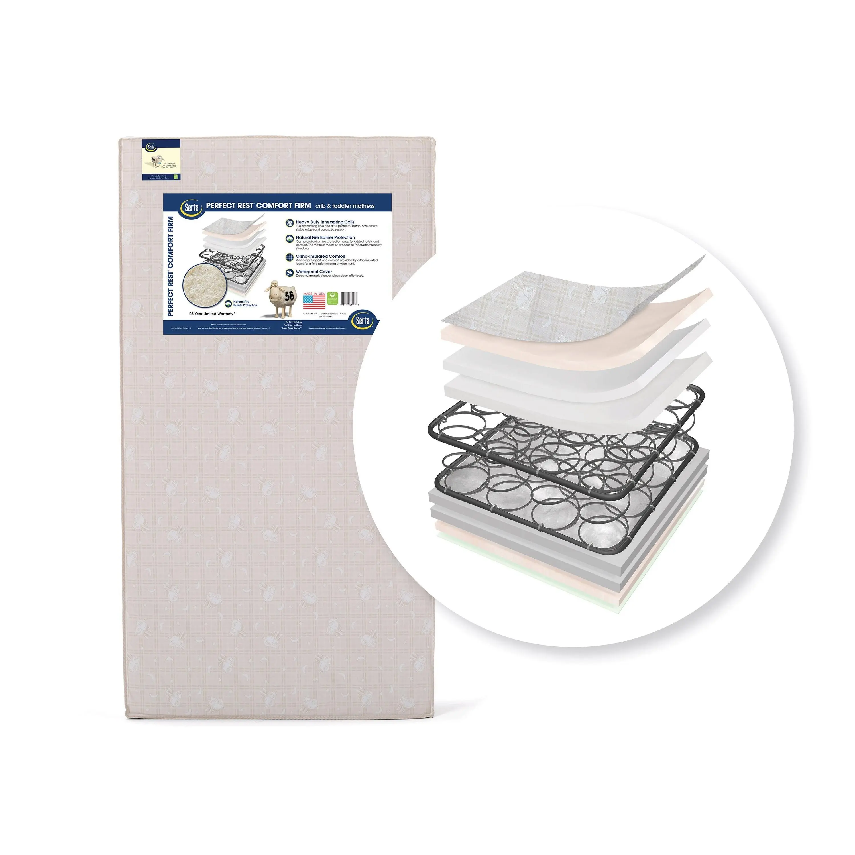 Perfect Sleeper® Pirouette Crib and Toddler Mattress