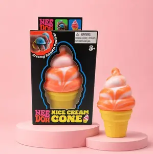 Ice Cream Cone Squishy Toy – Sensory Stress Relief Fidget Gift
