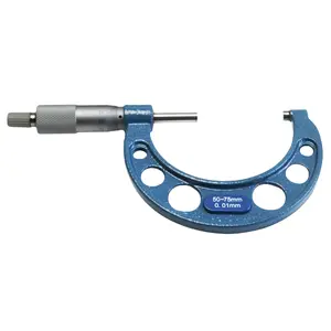 Dasqua Ratcheted Outside Micrometer, 50-75mm Range, 0.004in Accuracy, DIN863 Std, Automotive & Motorcycle Repair Diagnostic Tool
