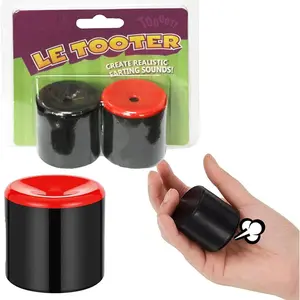 2Pcs Novelty Squeeze Pooter, Fart Machine, Prank Farting Noise Maker, Fart Sounds Machine,Prank, Joke for Party, Birthday, Joke Gift Practical Jokes Gag Toys, Black & Red