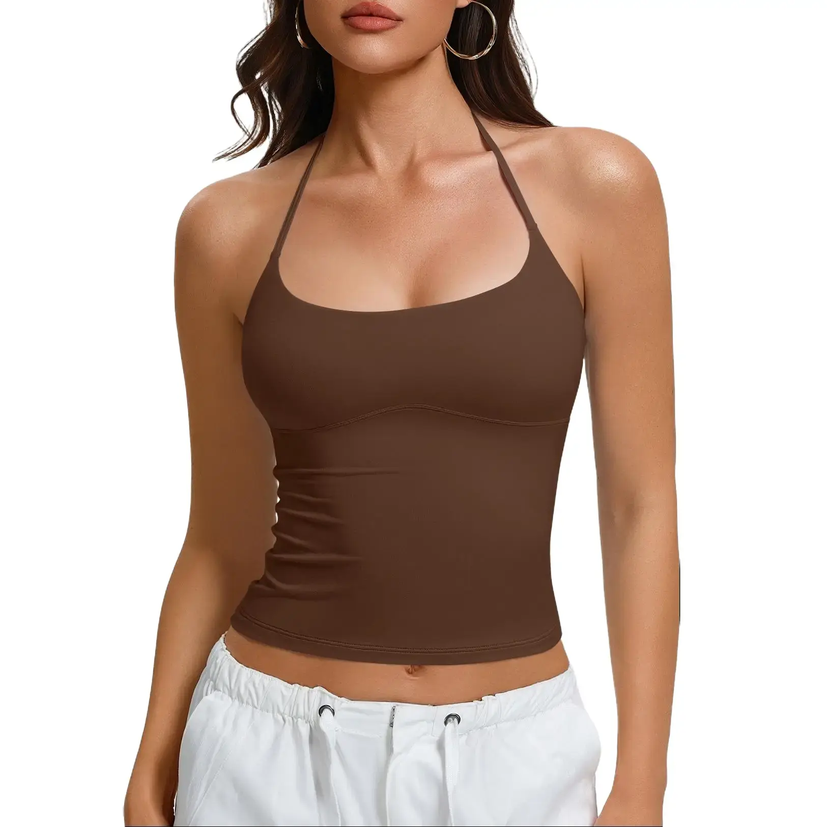 Avidlove Women's Sexy Halter Backless Double Lined Tank Top Going Out Y2k Trendy Camisole Crop Tops Beach Avidlove Women's Sexy Halter Backless Double Lined Tank Top Going Out Y2k Trendy Camisole Crop Tops Beach
