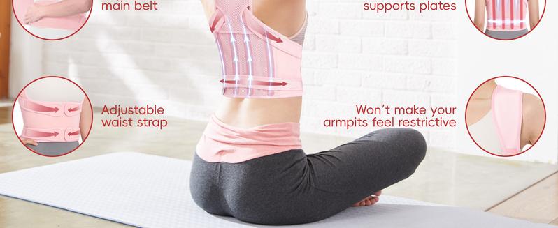 Back Brace Posture Corrector for Women and Men, Shoulder Straightener, Adjustable Full Back Support, Upper and Lower Back Pain Relief - Scoliosis, Hunchback, Hump, Thoracic, Spine Corrector