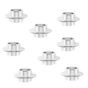 8-Pack Silver Aluminum Spacers for Inline Skate 8mm Axles