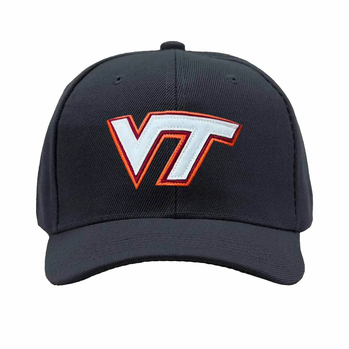 Virginia Tech Hat Baseball Cap  Fitted One Size Maroon Red Hokies Top of the World Unisex baseball cap Polyester Cap