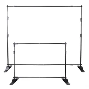 SummerWins10pcs Durable Aluminium Backdrop Banner Stand Set, Lightweight Hanging Step-and-Repeat Stand with 8'-10' x 8' Adjustable Size, Telescopic Height and Width Adjustmentdealsforyoudays