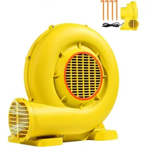 VEVOR Inflatable Blower, Dual - Power Bounce House Blower, 380W/590W/750W Pump Air Blower for Inflatables, Bouncy Castle Electric Fan for Bounce House, Waterslides