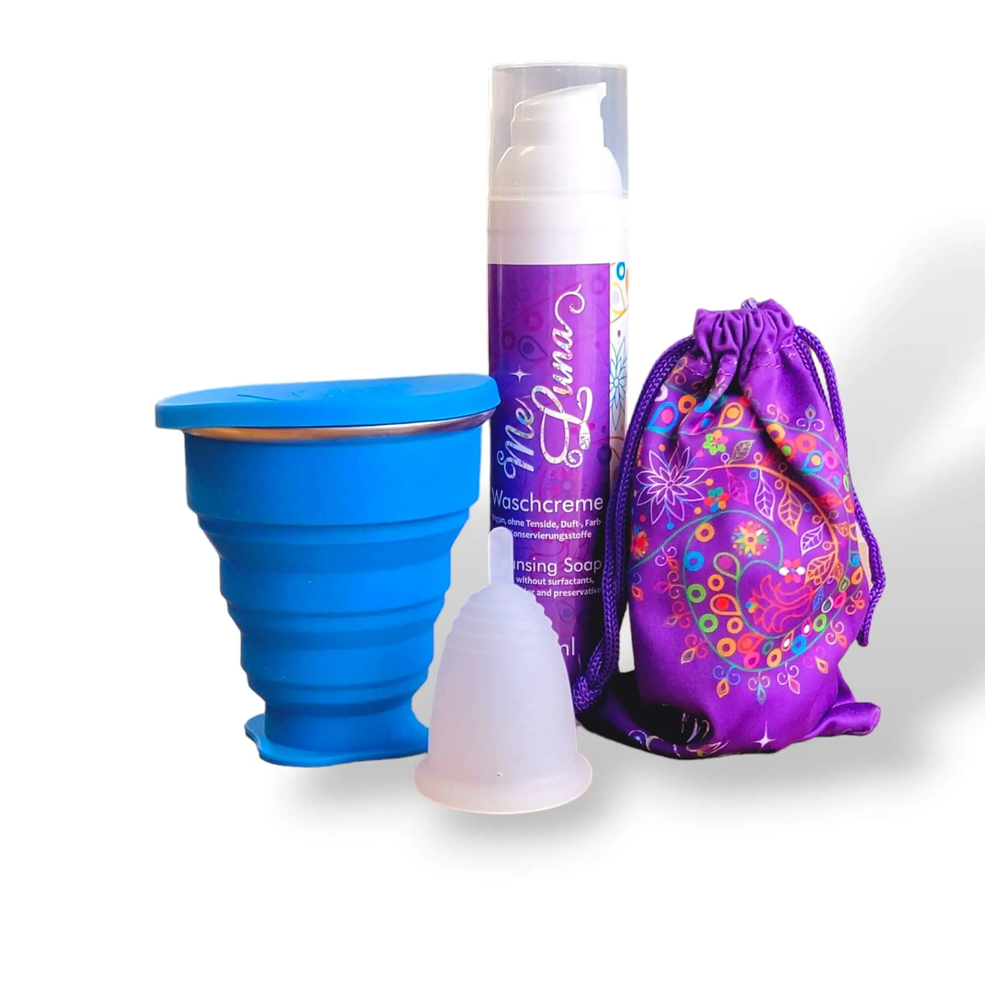 MeLuna Period Cup Kit with Microwave Sanitizer