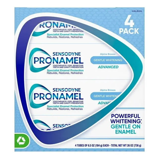 Sensodyne Pronamel Advanced Whitening Toothpaste 6.5 oz 4 pk Sensodyne Pronamel Advanced Whitening Toothpaste 6.5 oz 4 pk