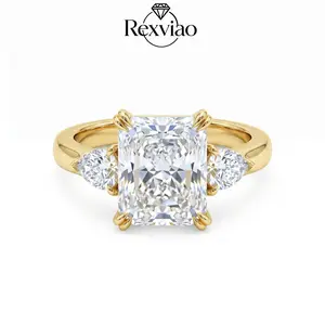 Rexviao Stylish Square Cubic Zirconia Ring for Women | Versatile for Casual Wear | Ideal Gift for Yourself | Sizes 5–10