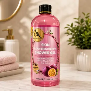 Super Brightening Shower Gel with Glutathione, Collagen, Biotin