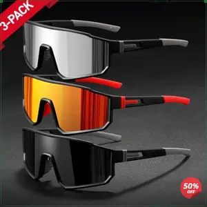 2026 Upgrade Version 3-Pack Sports Polarized Sunglasses – Men Women UV400 Protection for Cycling Driving Outdoor Activities, TikTokShopBlackFriday Offer