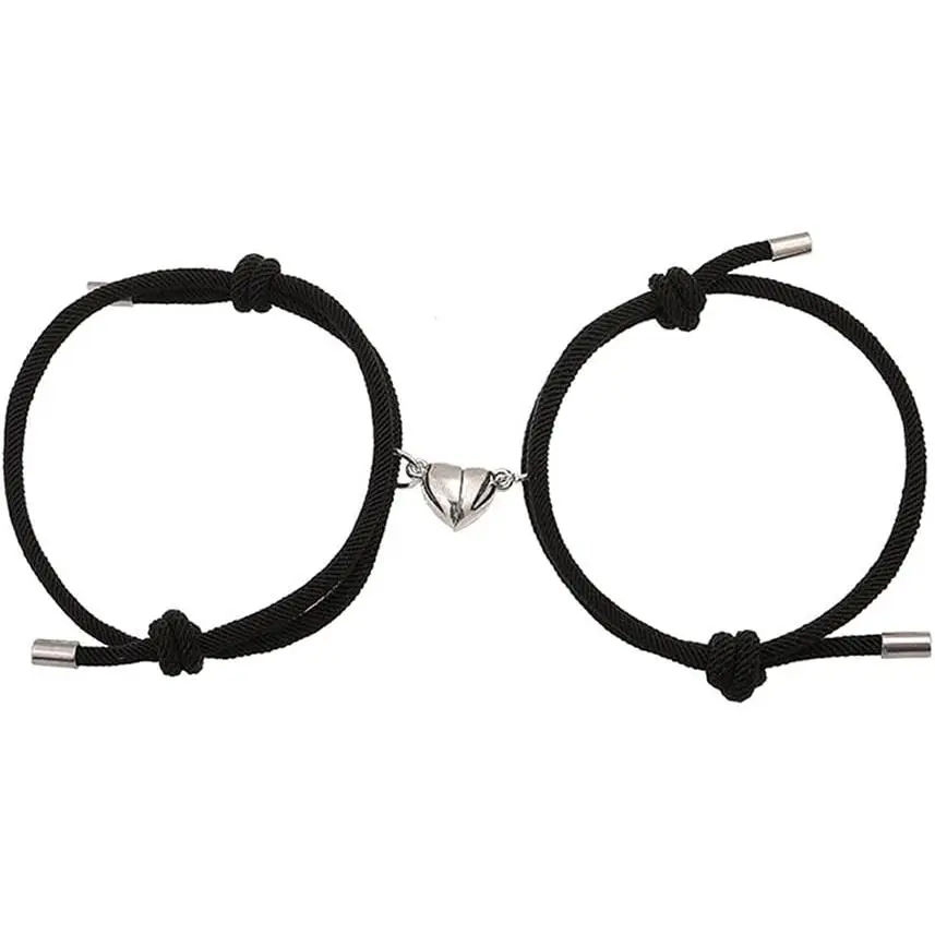 2 count  Couple Bracelets for Women Men, Sun and Moon Attraction Matching Bracelet Lover Gifts for Boyfriend Girlfriend  Friend