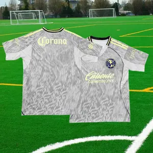 2526 Club America Third Away Vintage Short Sleeve Soccer Football Jersey LIGA MX