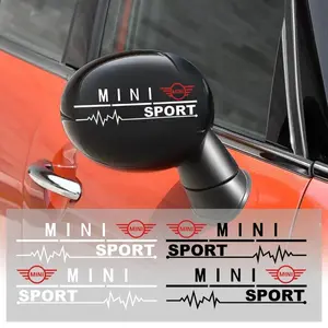 Mini Cooper One S Jcw Countryman R55-R60 Car Styling Set, 2pcs Vinyl Sticker Decal for Cars, Auto Side & Rearview Mirror Decorative Decals