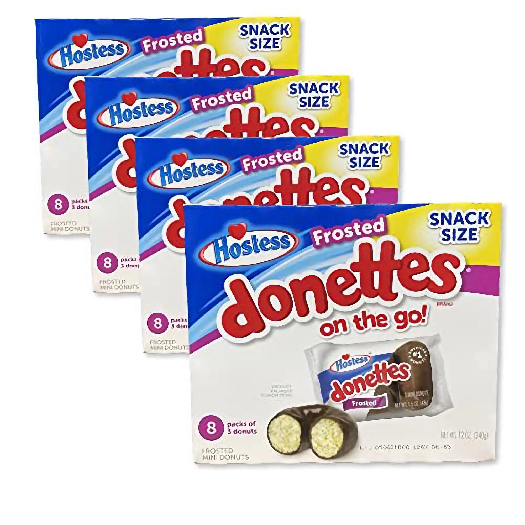 Hostess Chocolate Frosted Donettes Bulk Value Pack | 96 Total Donuts Hostess Chocolate Frosted Donettes Bulk Value Pack | 96 Total Donuts